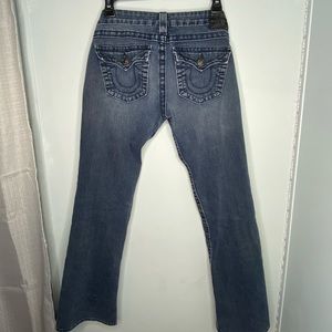 TRUE RELIGION MID WAIST STRAIGHT LEG